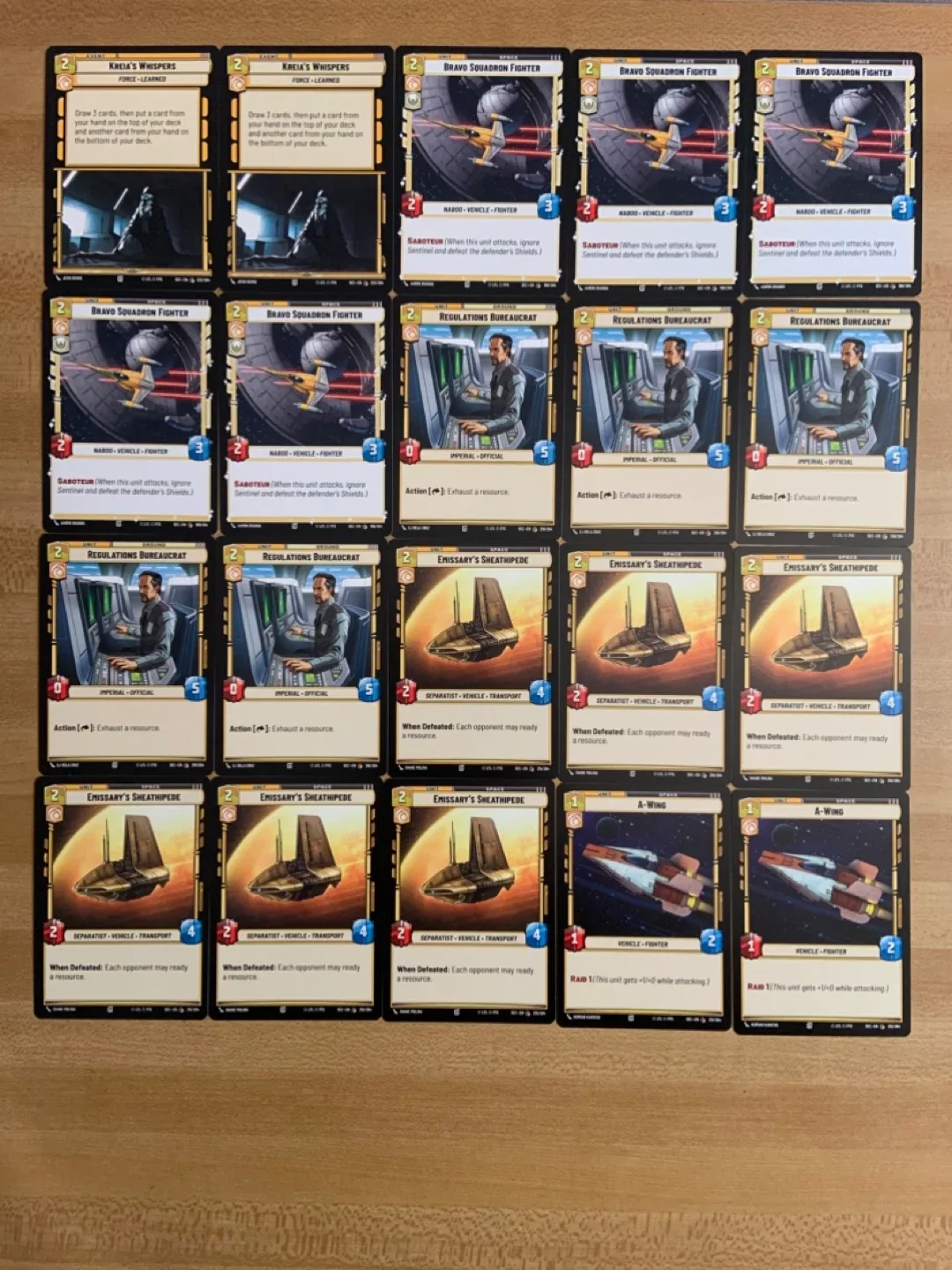 Star Wars Unlimited Bulk Card Lot 40 Cards LP Bundle