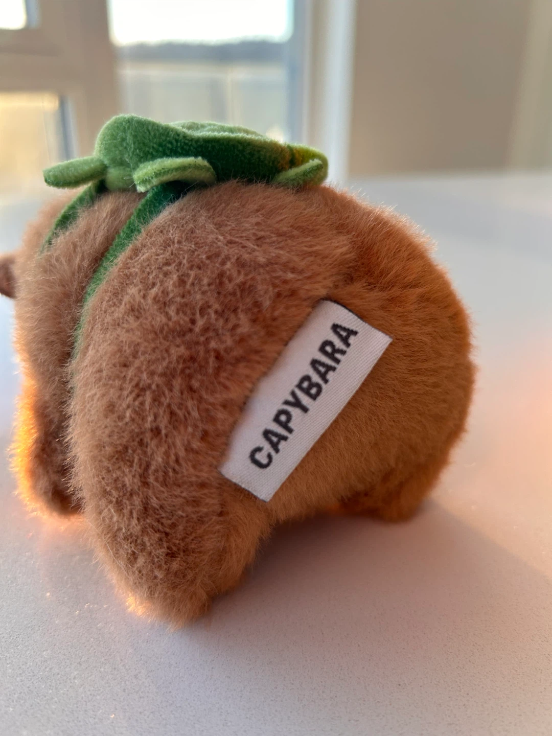 Capybara Plush Keychain with Turtle Backpack - photo 3
