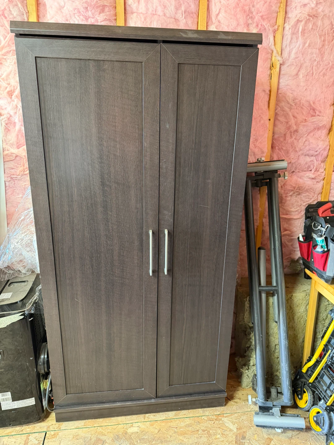 Dark Brown Two-Door closet