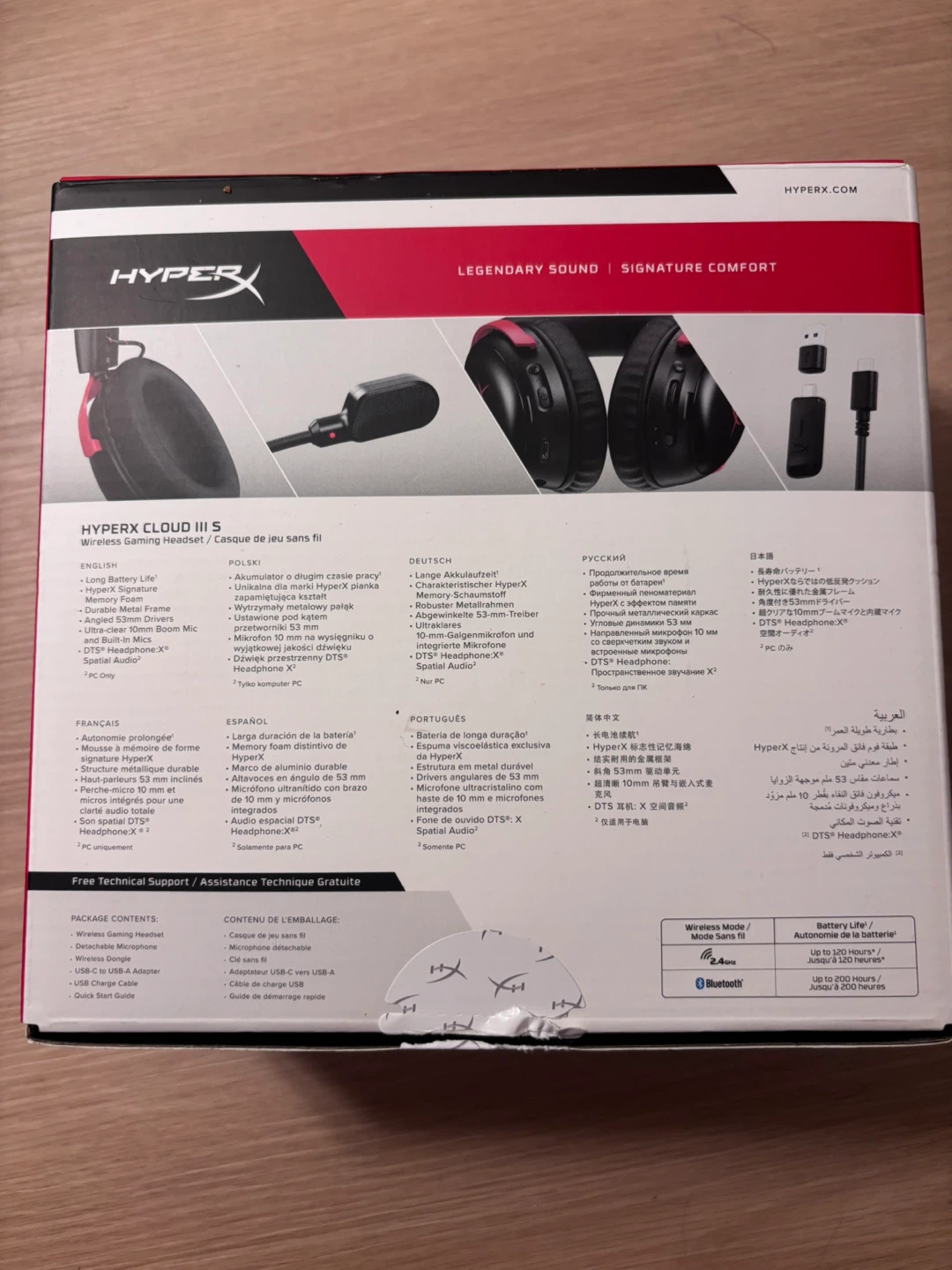 HyperX Cloud III S Wireless Gaming Headset - $160 - photo 4