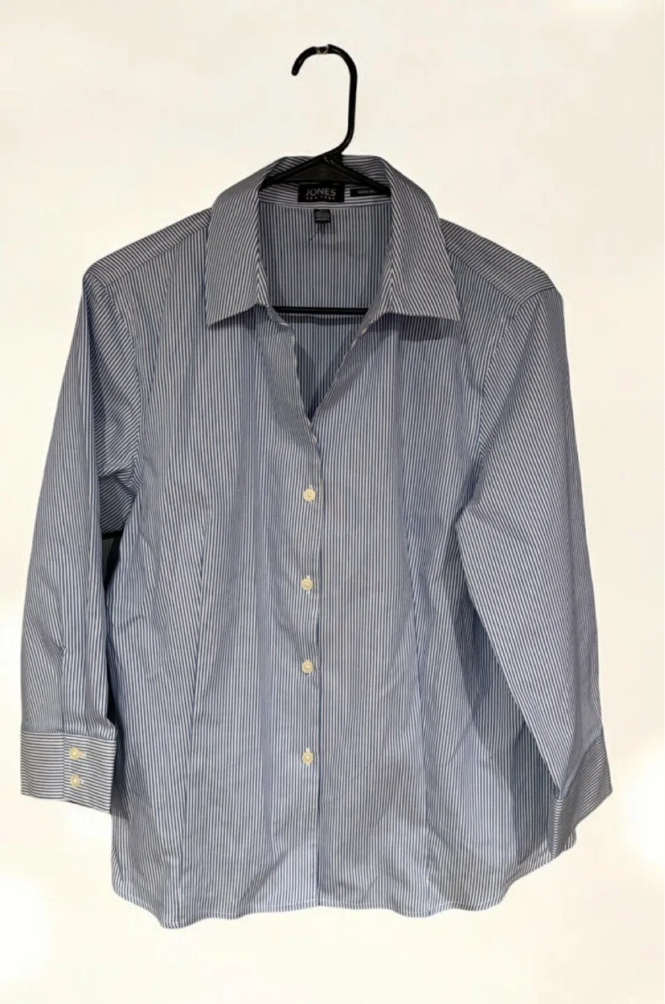 Jones New York Striped Button-Up Shirt