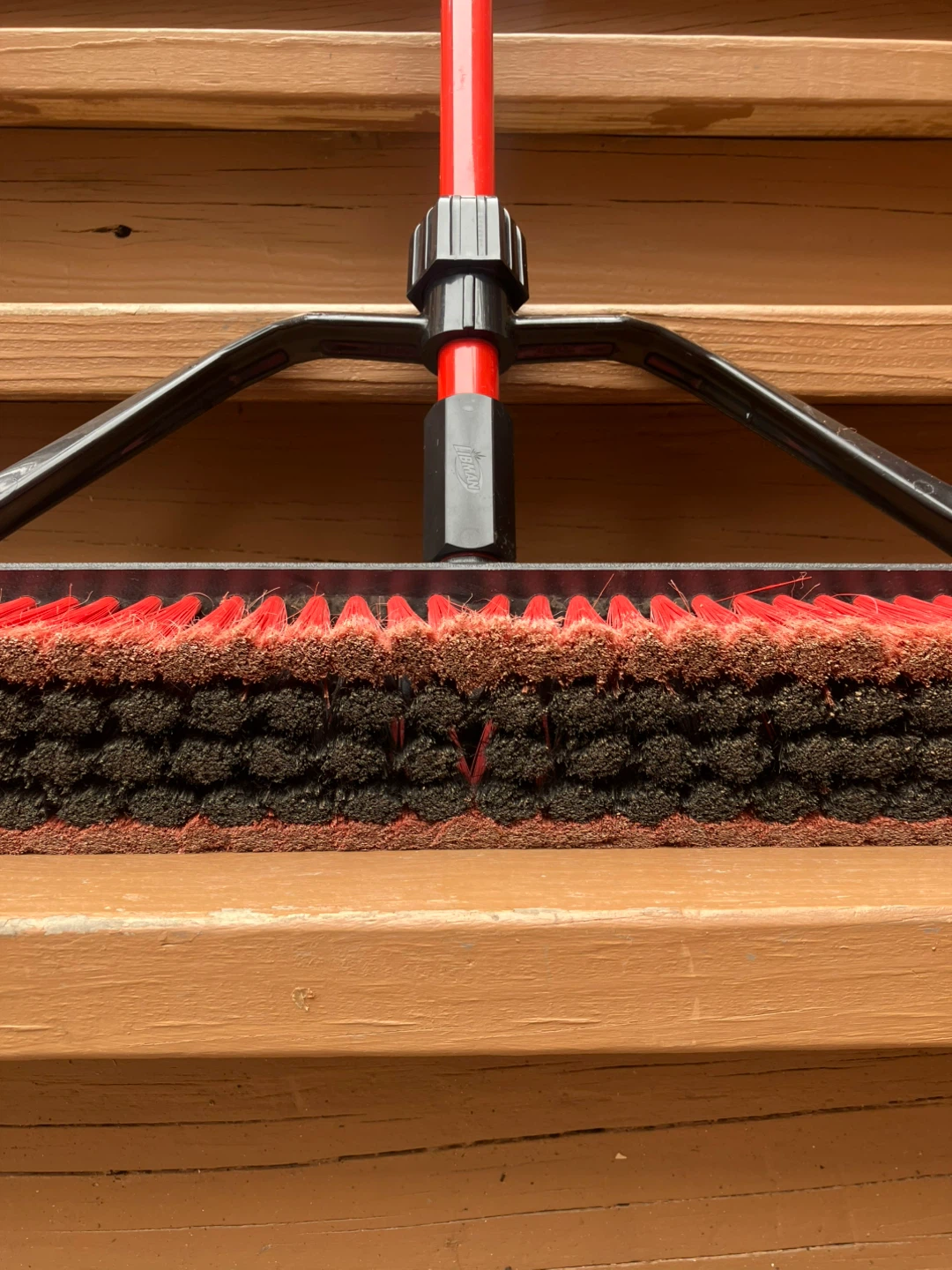 Multi-Surface 25” Push Broom With Squeegee And Steel Handle - photo 5