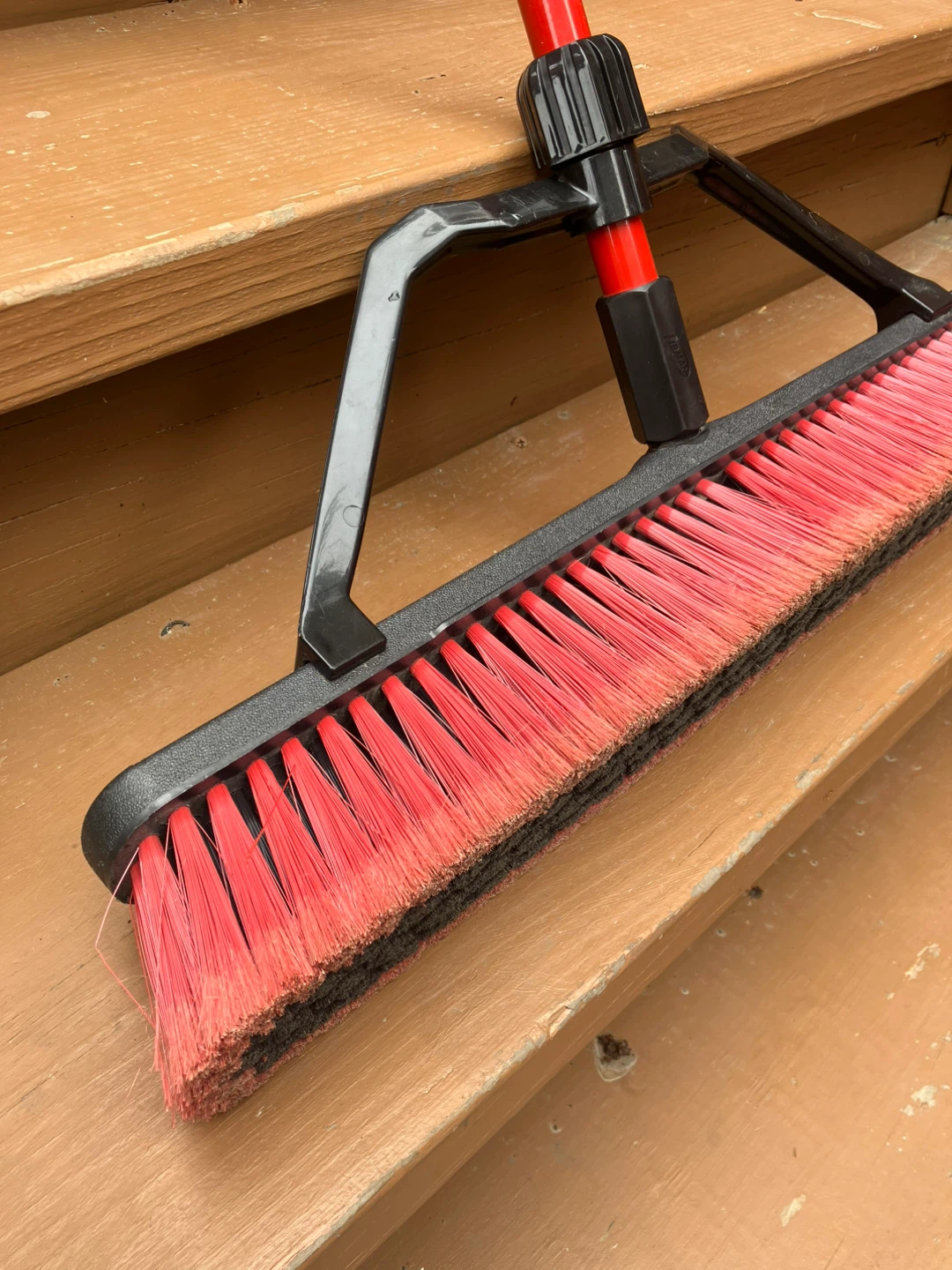 Multi-Surface 25” Push Broom With Squeegee And Steel Handle - photo 4