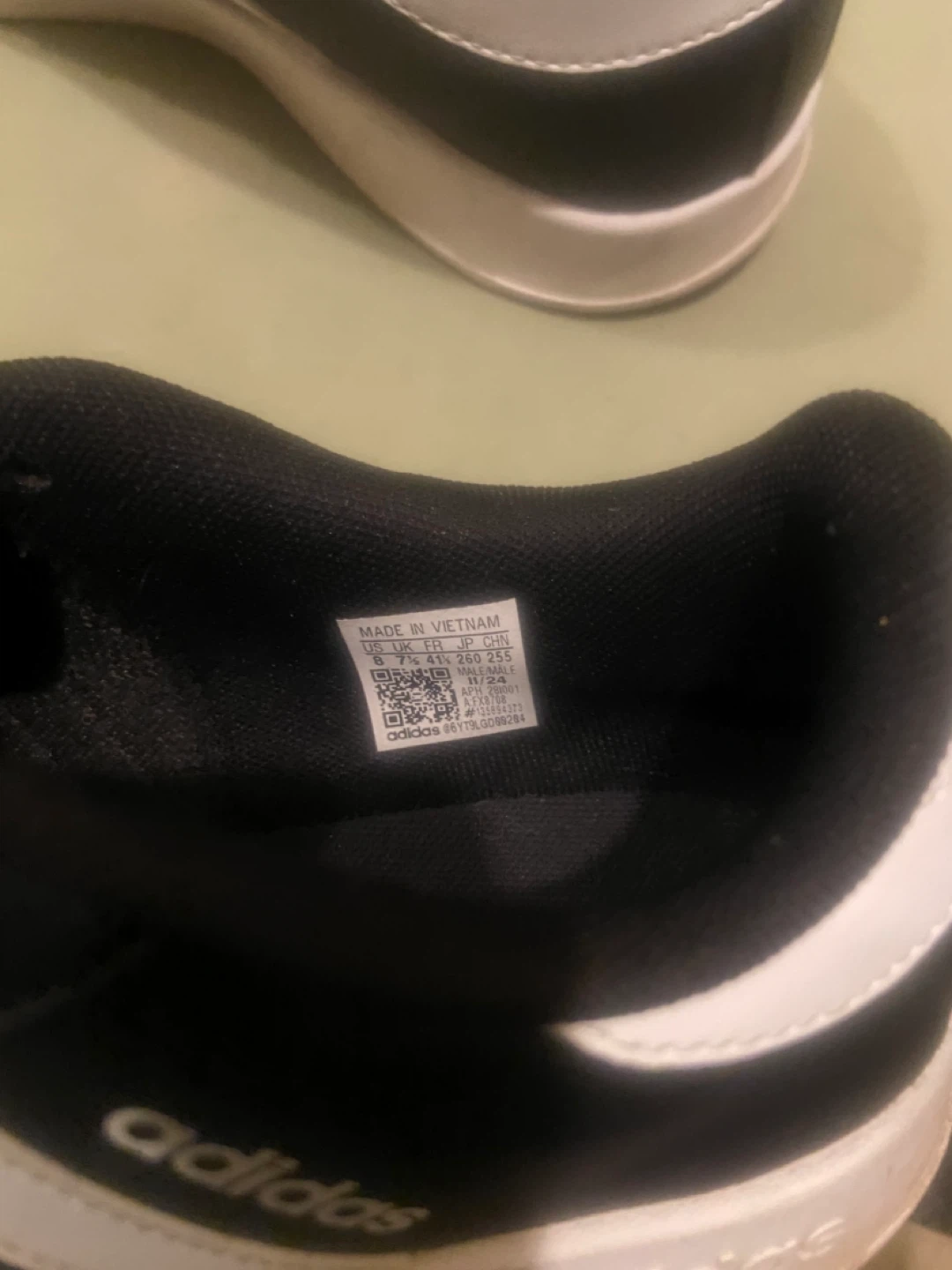 Adidas Black Sneakers size8 - photo 3