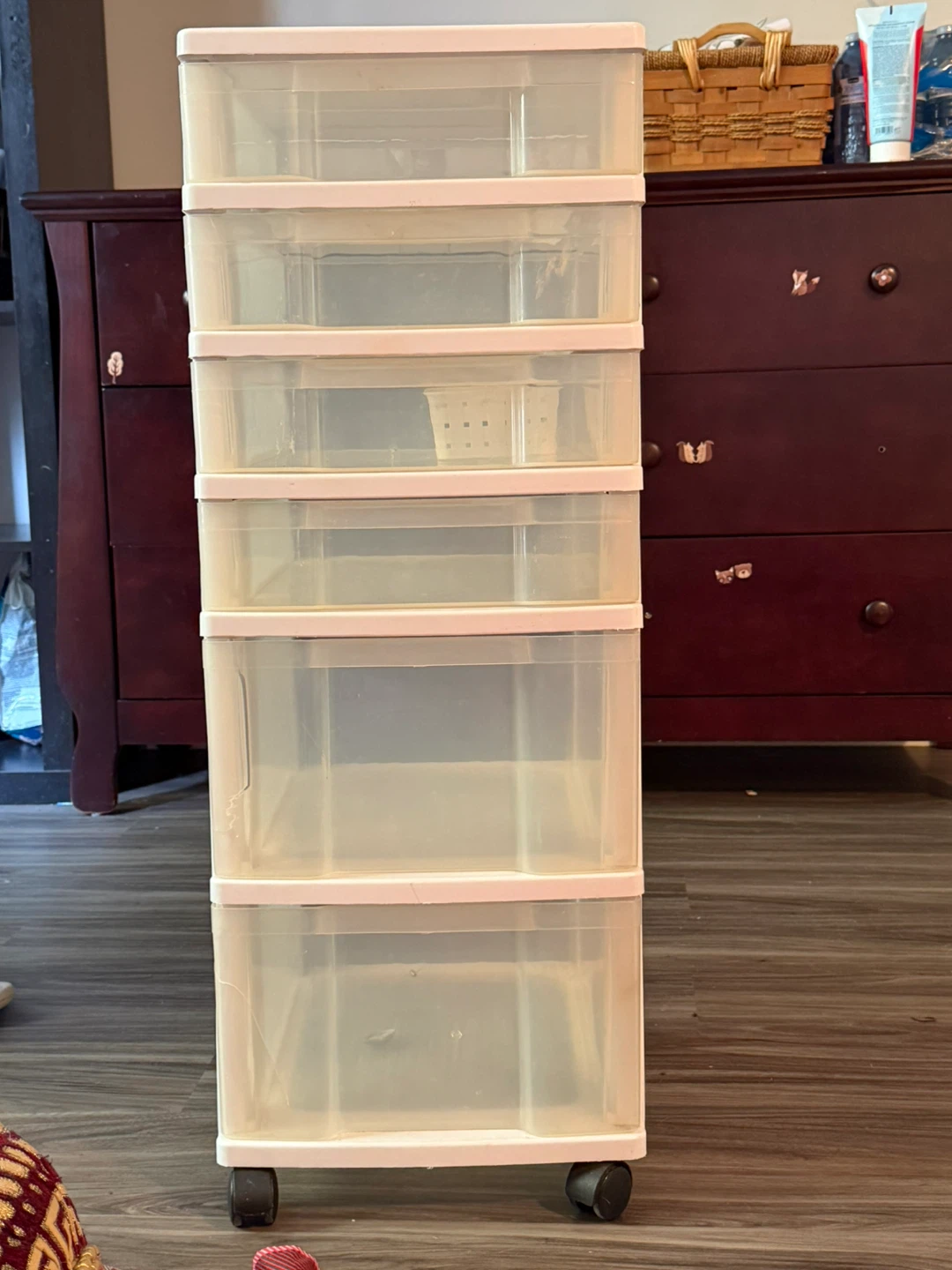 Plastic 6-Drawer Storage Cart
