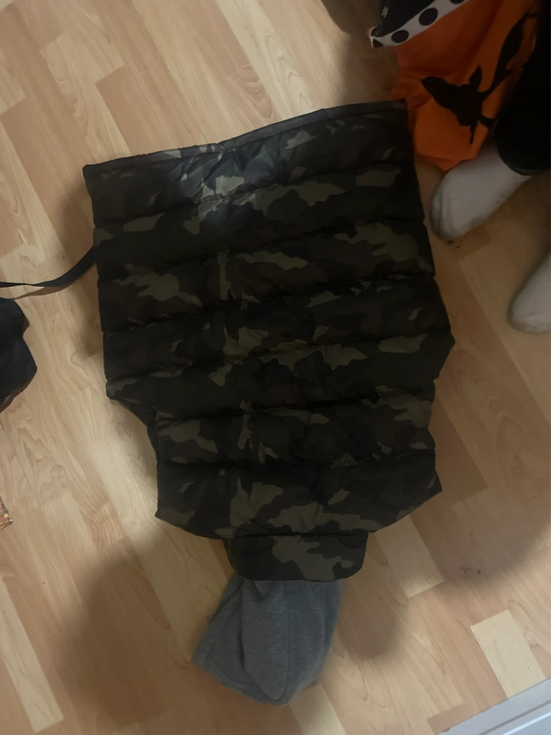 Canada Weathergear Camo Puffer Vest with Hoodie