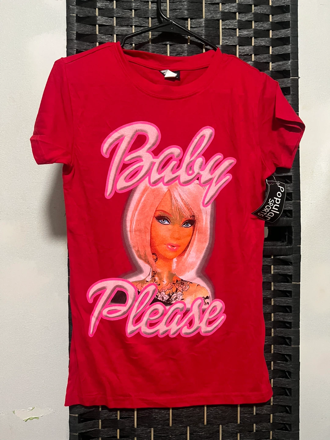 Red Baby Please Graphic T-Shirt size S/M/L
