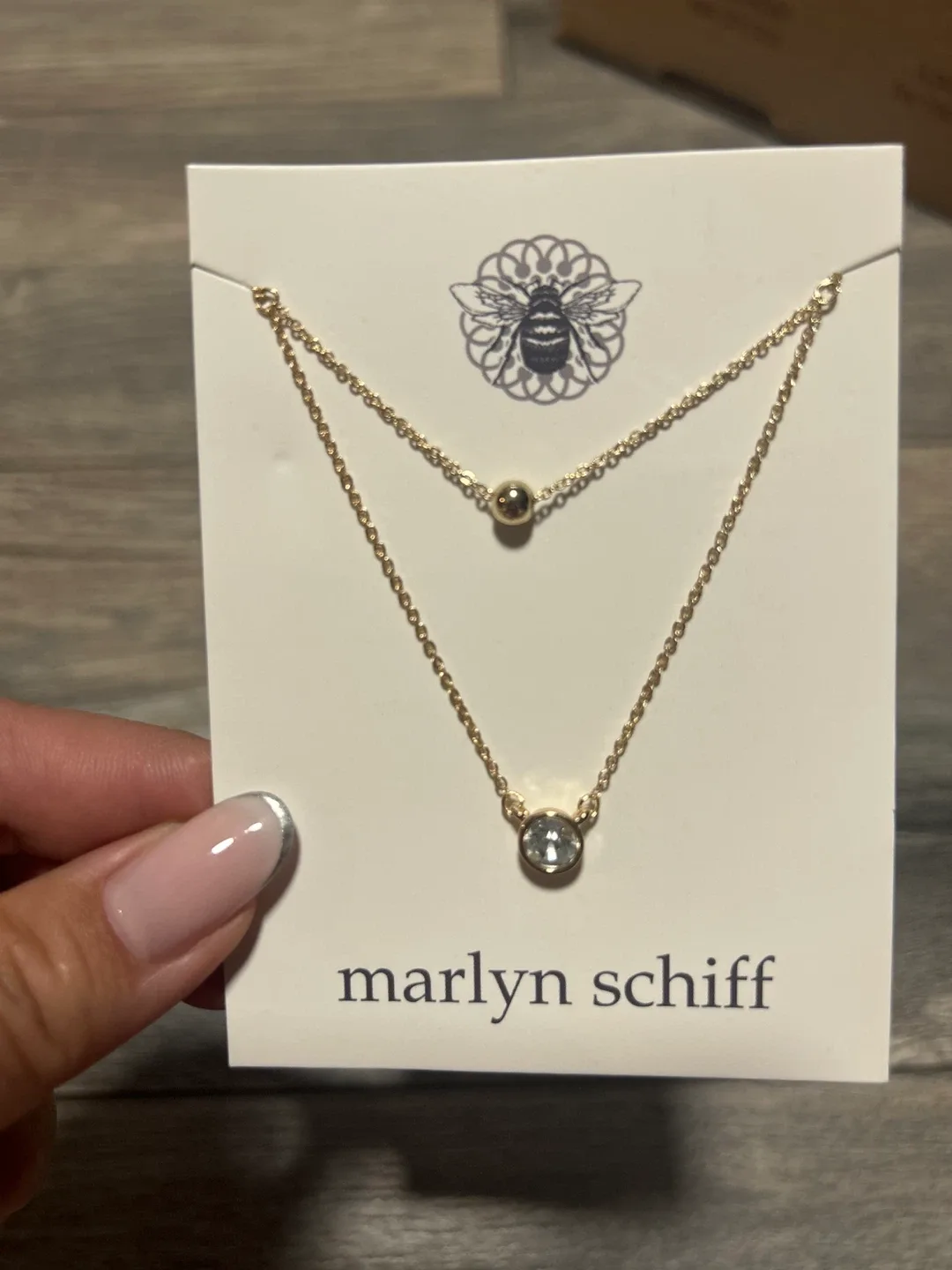Marlyn Schiff Layered Necklace with Pendant