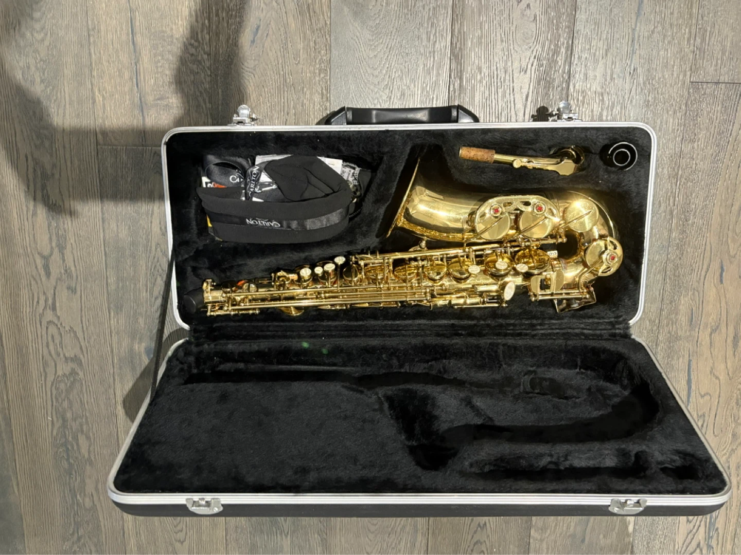 Carlton Alto Saxophone with Case and Accessories