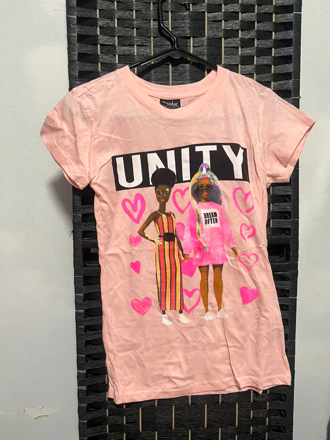 Popular Brands Pink Graphic T-Shirt size S/M/L