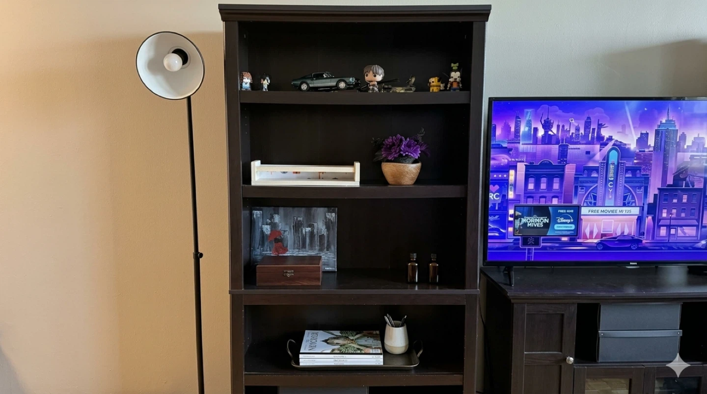 Clean Dark Wood Bookshelves for Sale - photo 2
