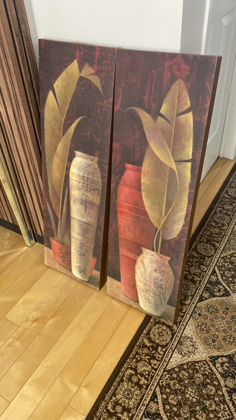 Set of 2 Canvas Wall Art Prints