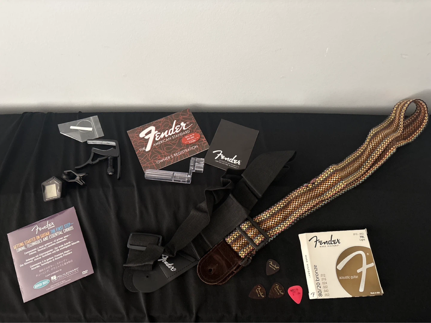 Fender Acoustic Guitar with Gig Bag and Accessories - photo 4