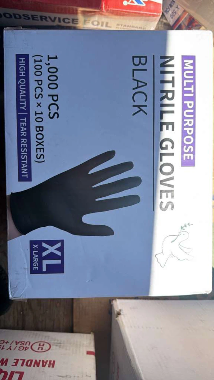 Black Nitrile Gloves - Multi Purpose - XL - 1,000 Pcs