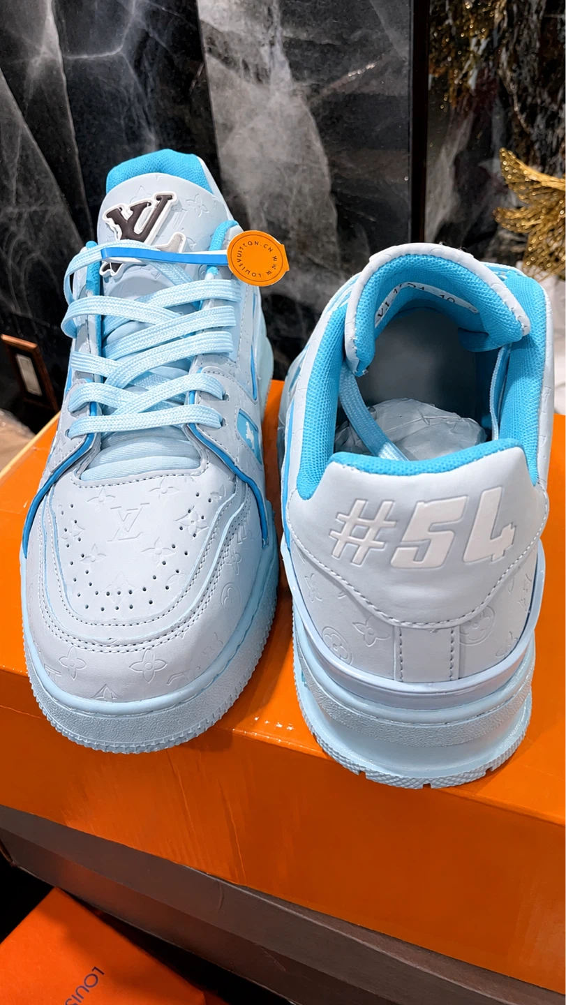 Louis Vuitton LV Trainer Sneakers Light Blue - photo 3