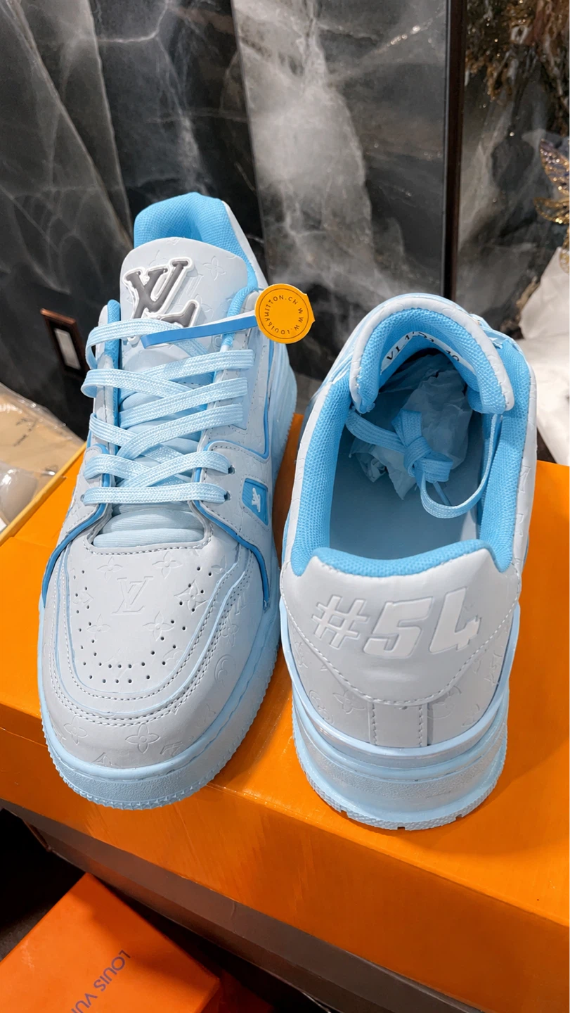 Louis Vuitton LV Trainer Sneakers Light Blue - photo 5