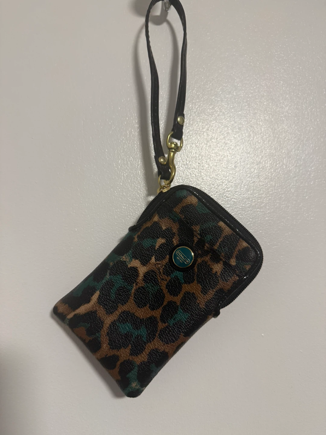 Coach Wristlet - Leopard Print