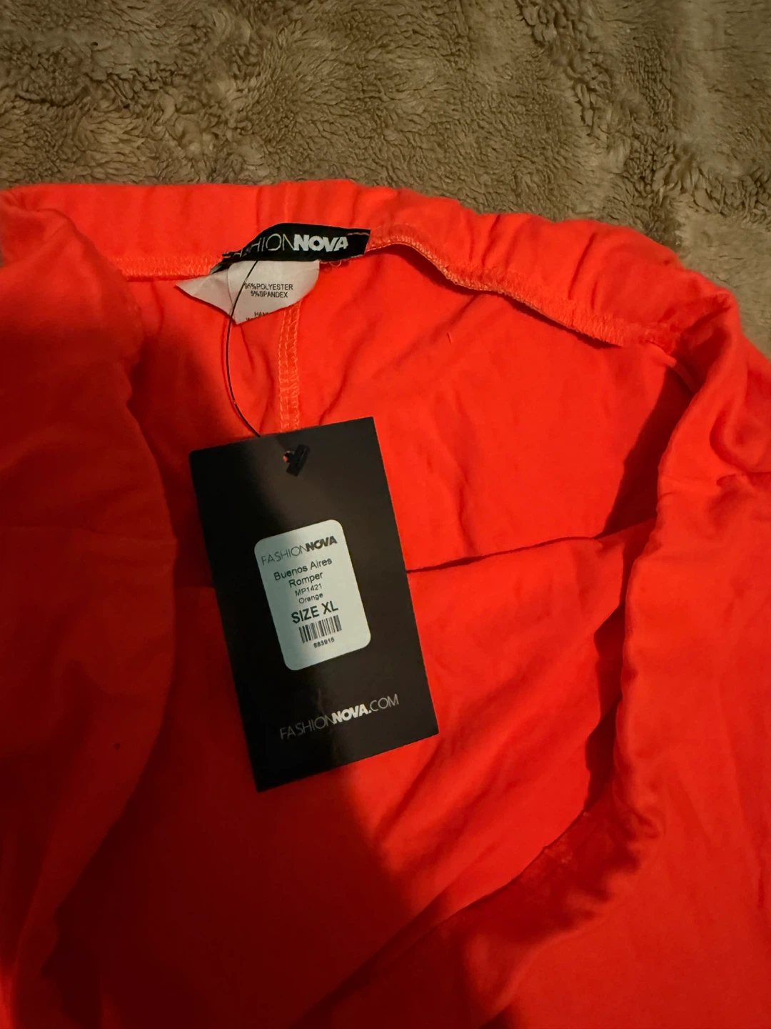 Fashion Nova Red Strapless Bodysuit Size XL - photo 2