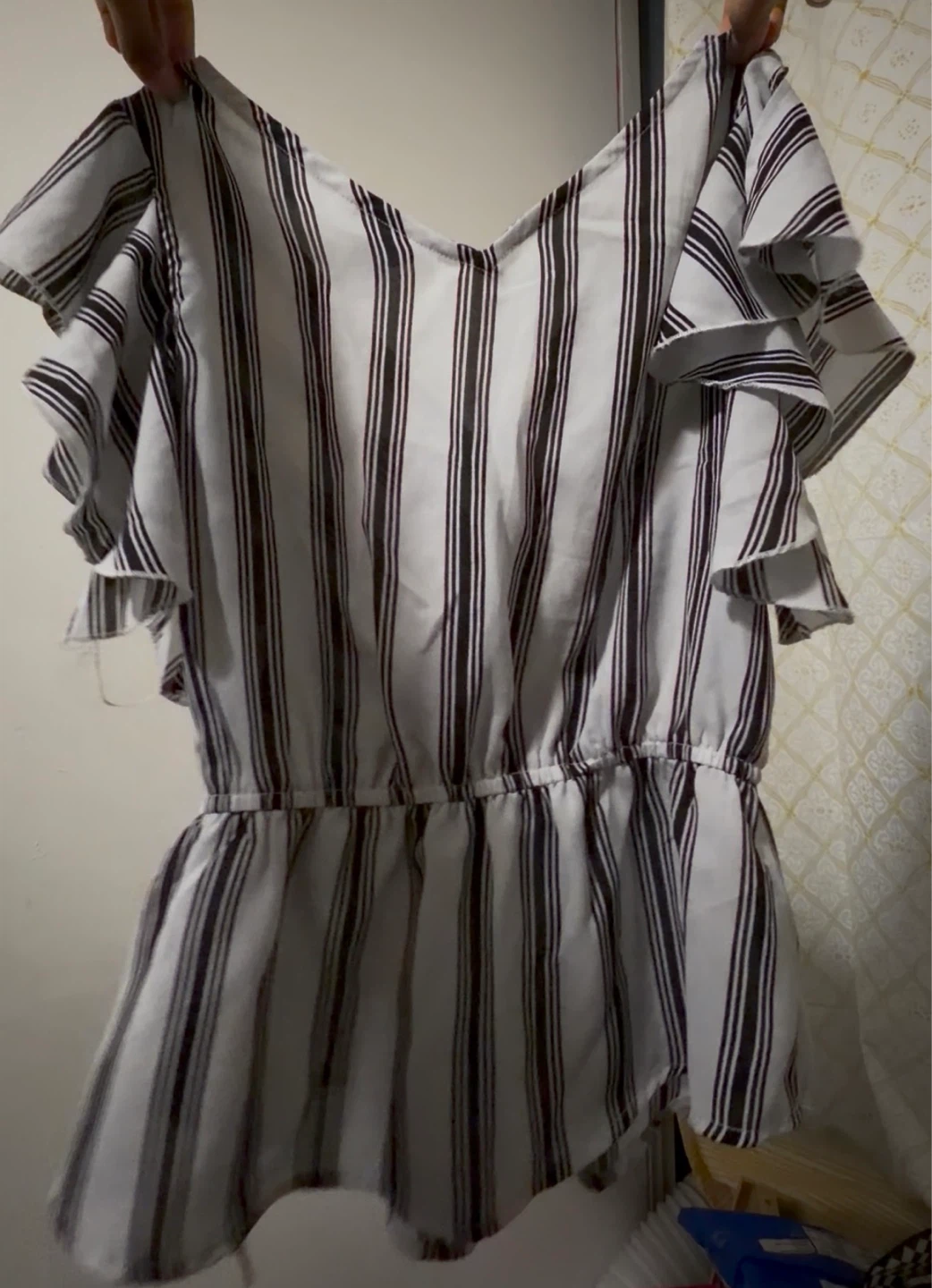 Women's Striped Peplum Blouse - photo 2