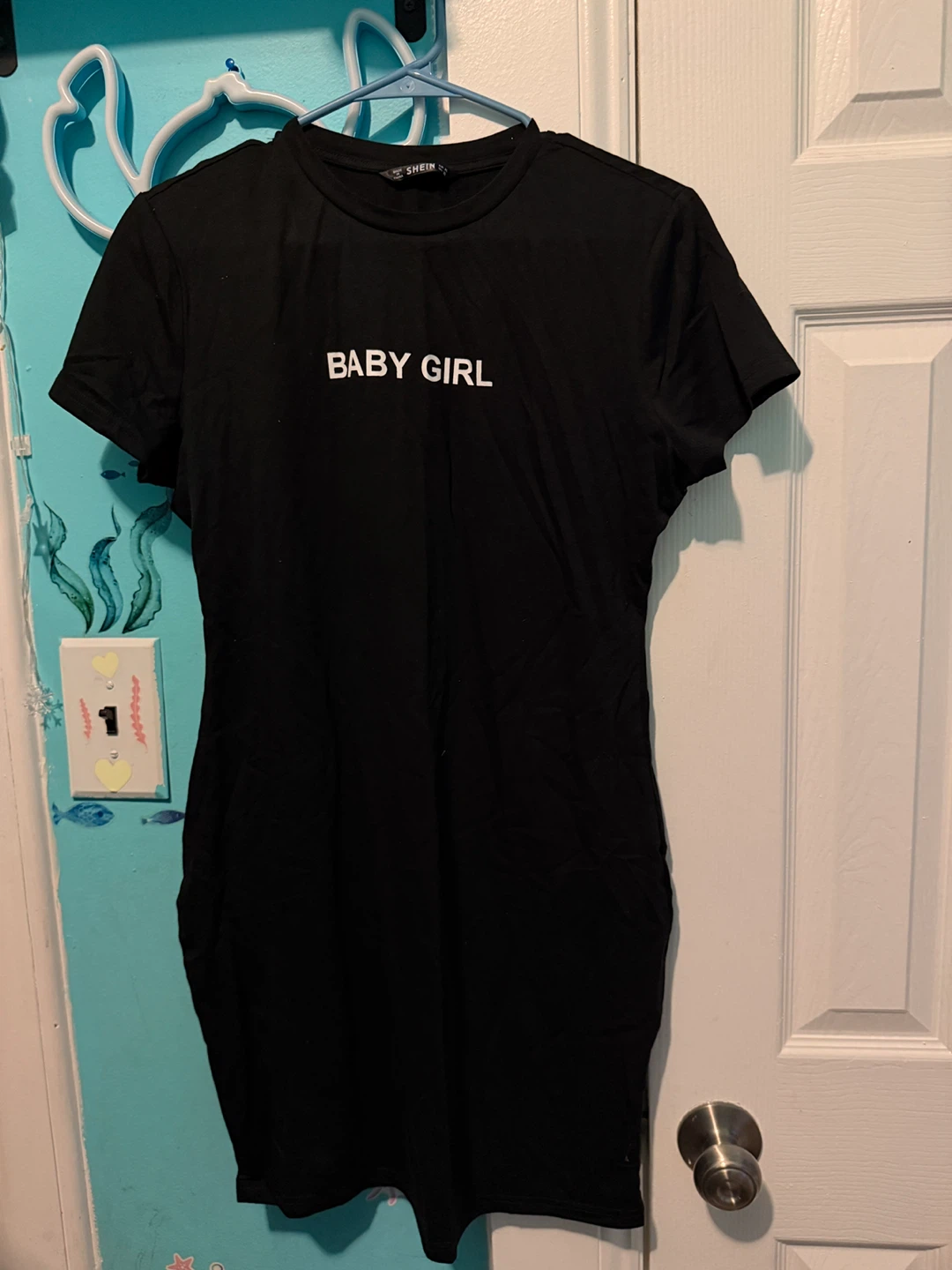 SHEIN Black "Baby Girl" Dress - XL