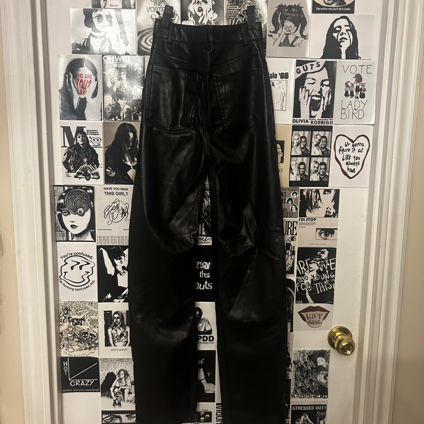 Dynamite Faux Leather Black Pants - photo 2