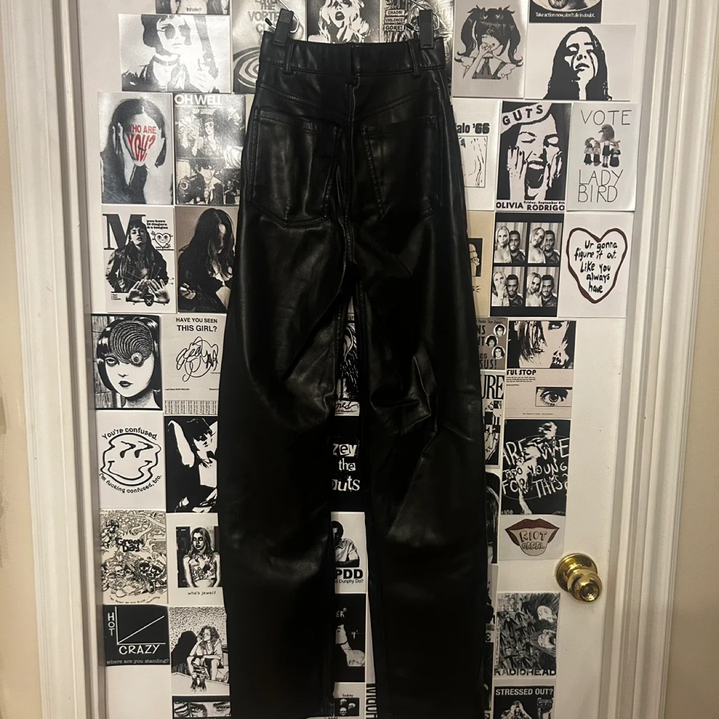 Dynamite Faux Leather Black Pants - photo 2