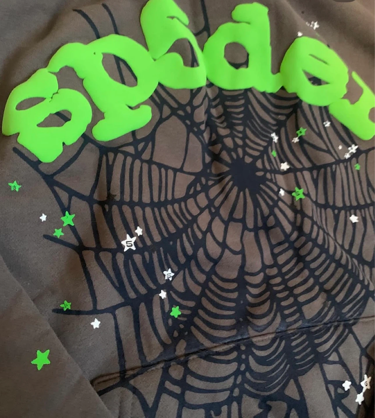 Gr3en Grey sp5der hoodie - photo 2