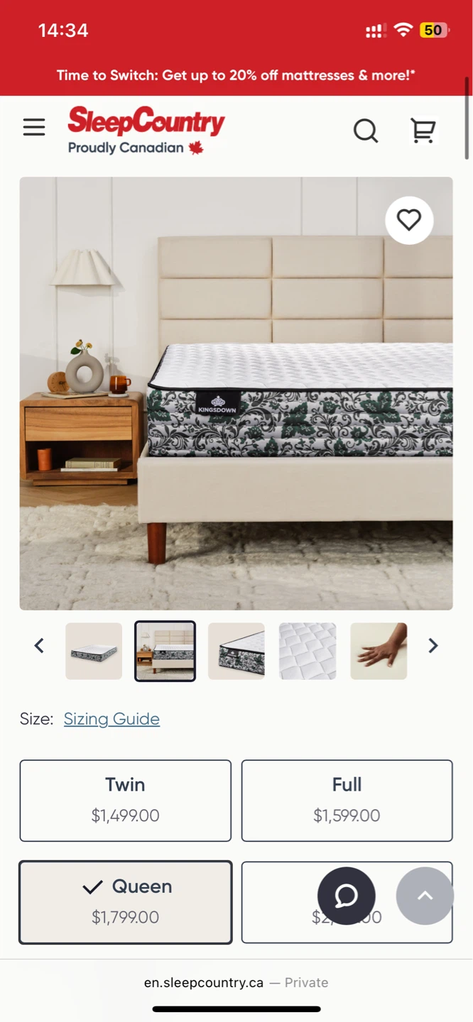 Kingsdown Queen Mattress - photo 3