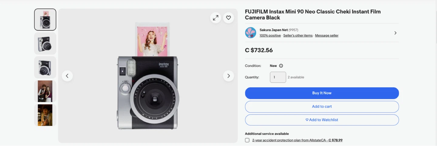 Fujifilm Instax Mini 90 Neo Classic Instant Camera - photo 4