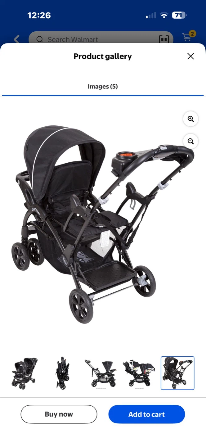 Baby Trend Sit N Stand Double Stroller BRAND NEW NO BOX - photo 3