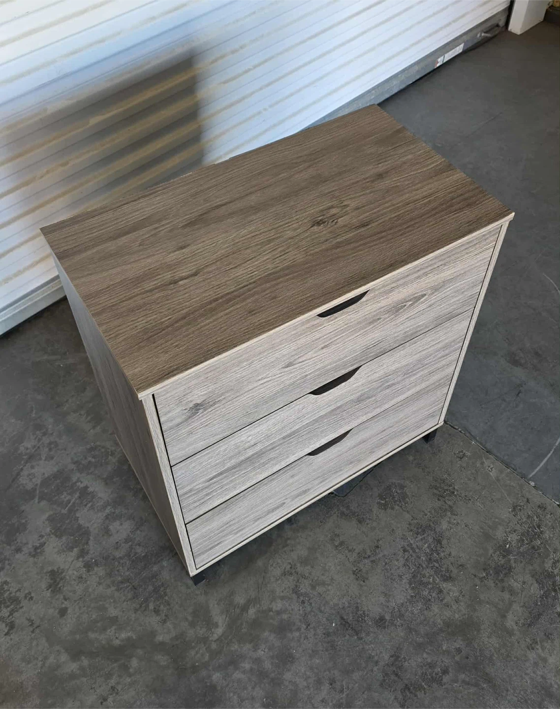 Modern Grey 3 drawer deresser - photo 2