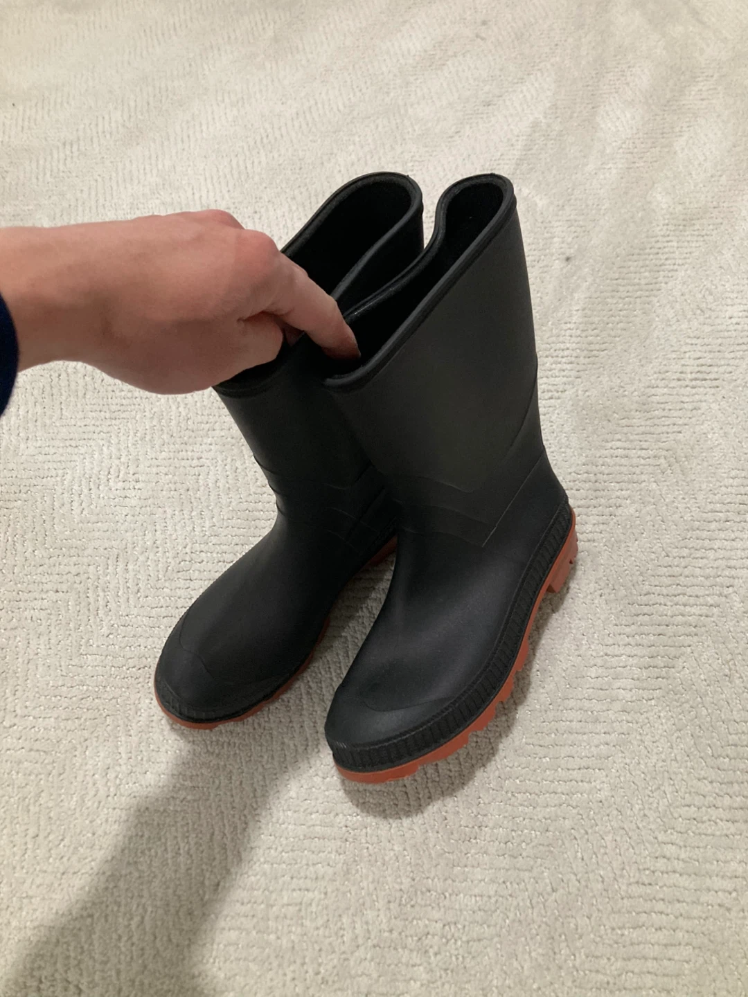 Black Rubber Boots Size 5