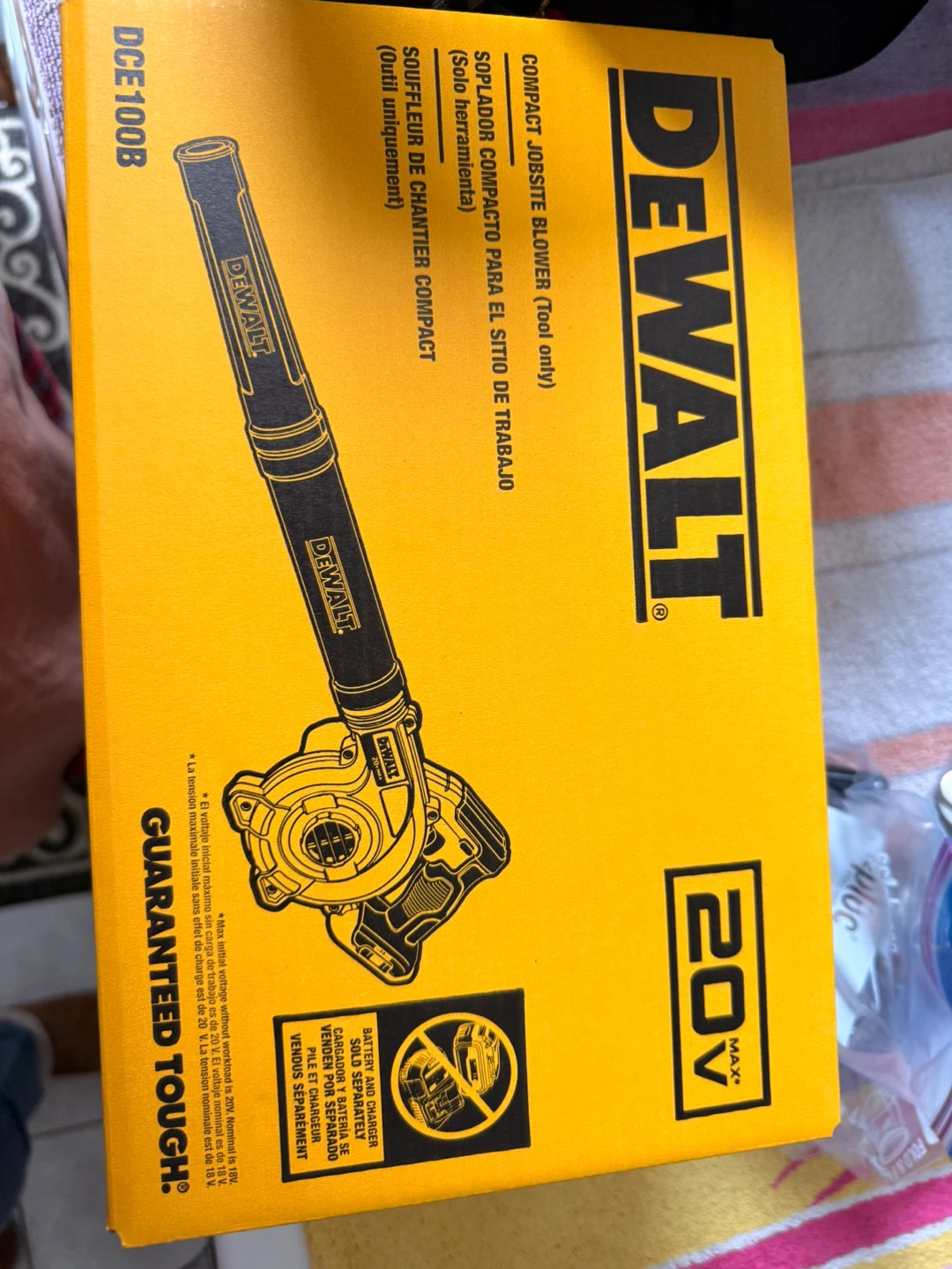 DEWALT 20V MAX Compact Jobsite Blower (Tool Only)