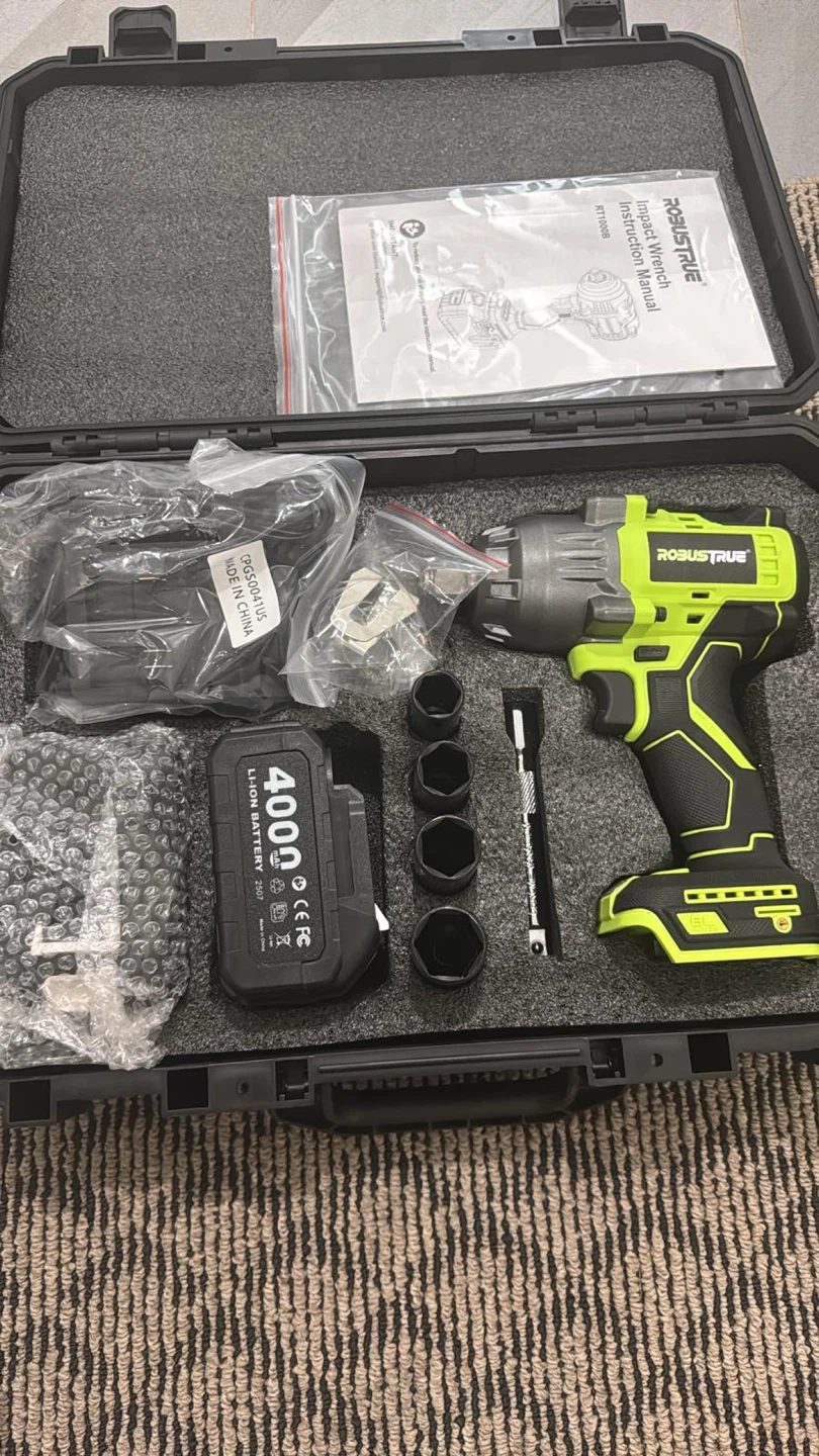 Impact Wrench Kit with two 4.0Ah Battery and Sockets
