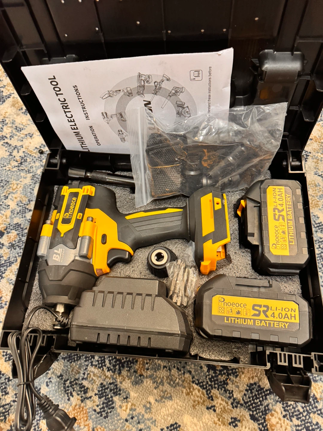 Impact Wrench Kit with 2 Batteries
