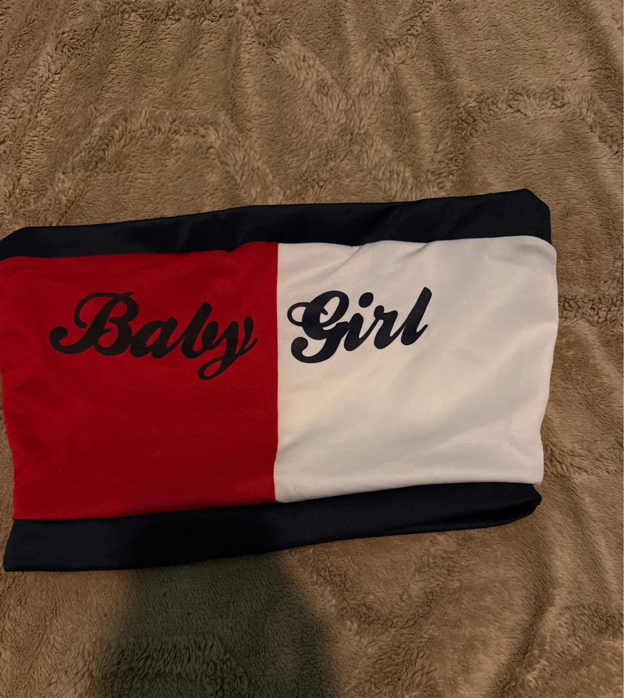 Forever 21 Baby Girl Tube Top - Red/Multi - Size L