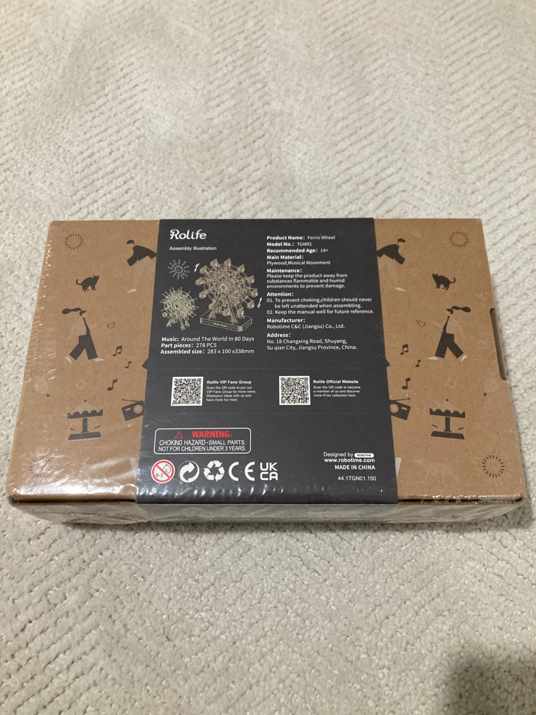 Rolife Ferris Wheel 3D Wooden Puzzle DIY Kit - photo 2