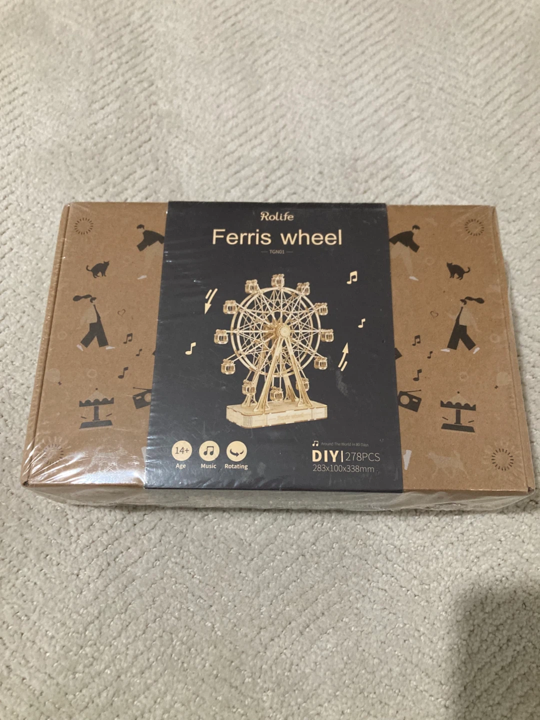 Rolife Ferris Wheel 3D Wooden Puzzle DIY Kit