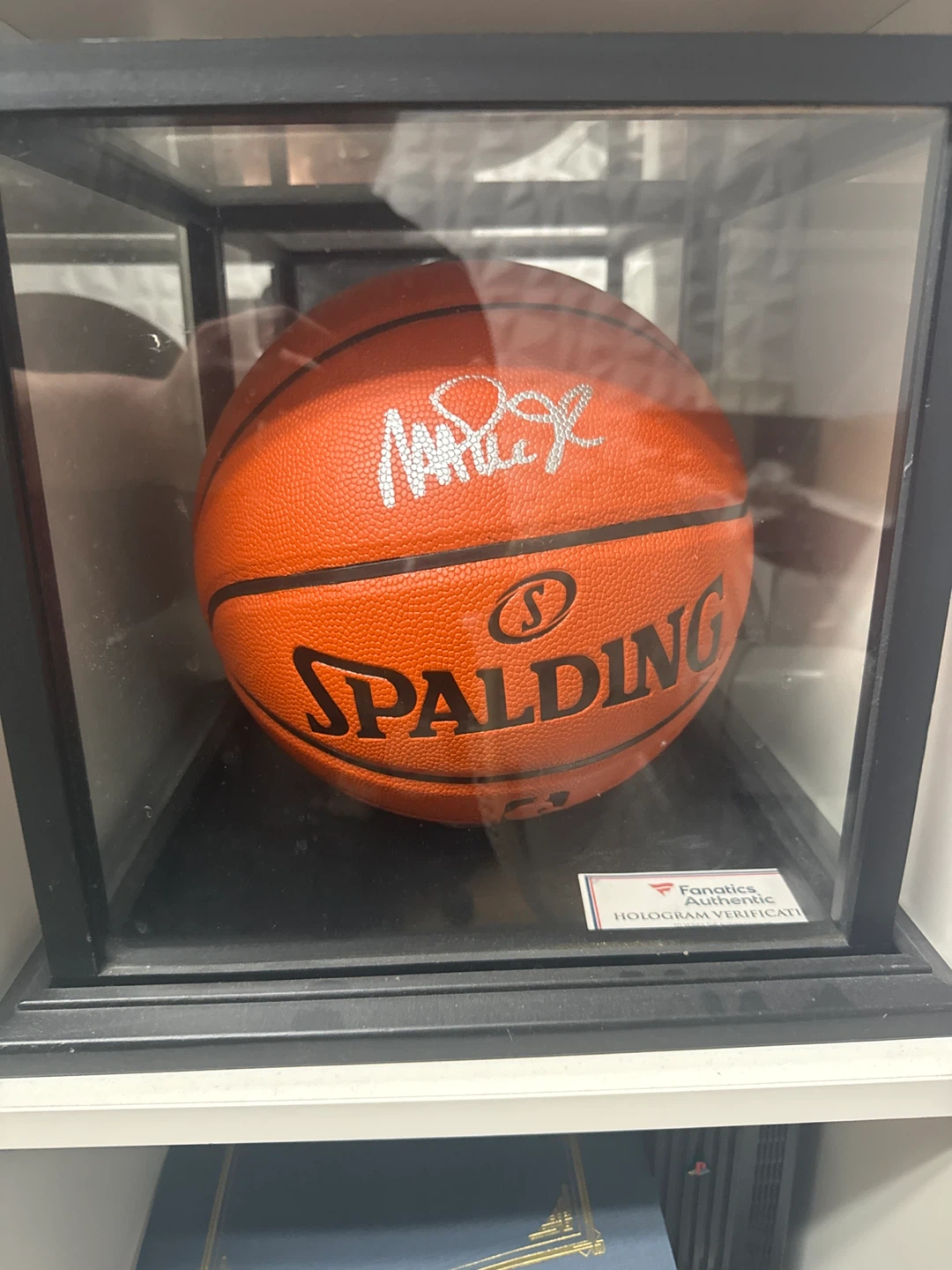 Spalding Basketball Autographed by Magic Johnson