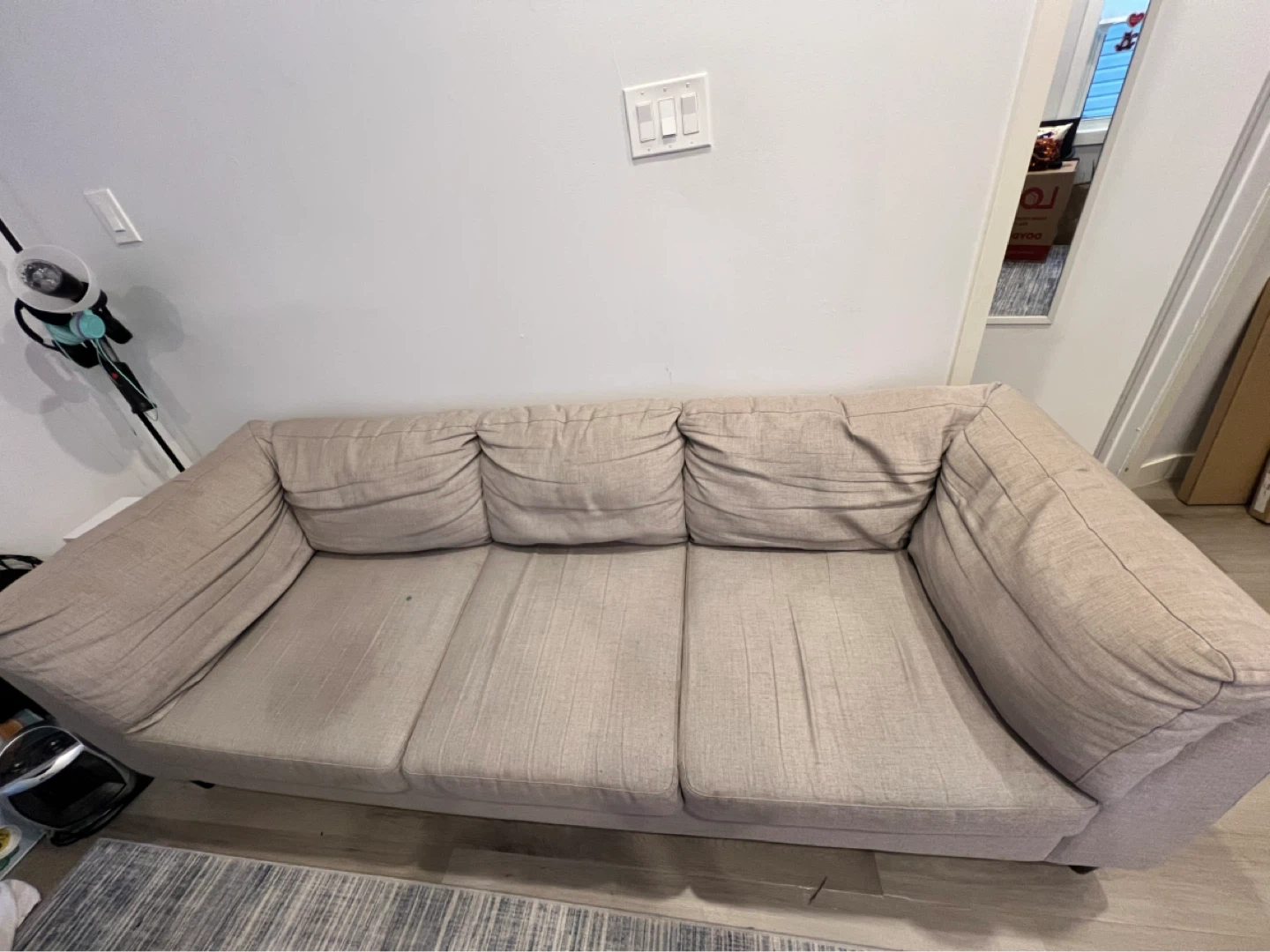 EQ3 Salema Beige 3-Seater Sofa - photo 2