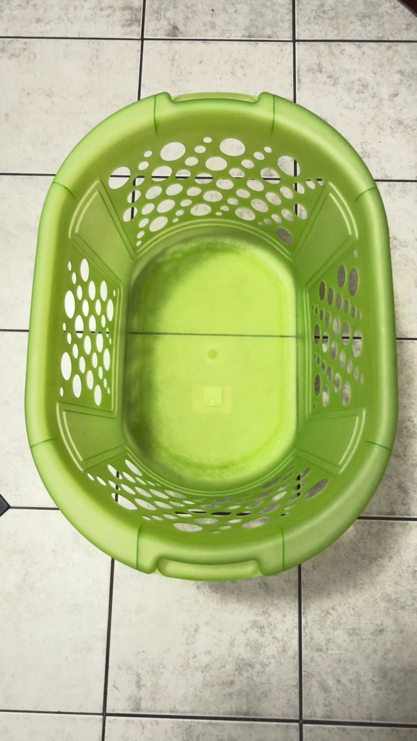 Lime Green Laundry Basket (great condition) - photo 3