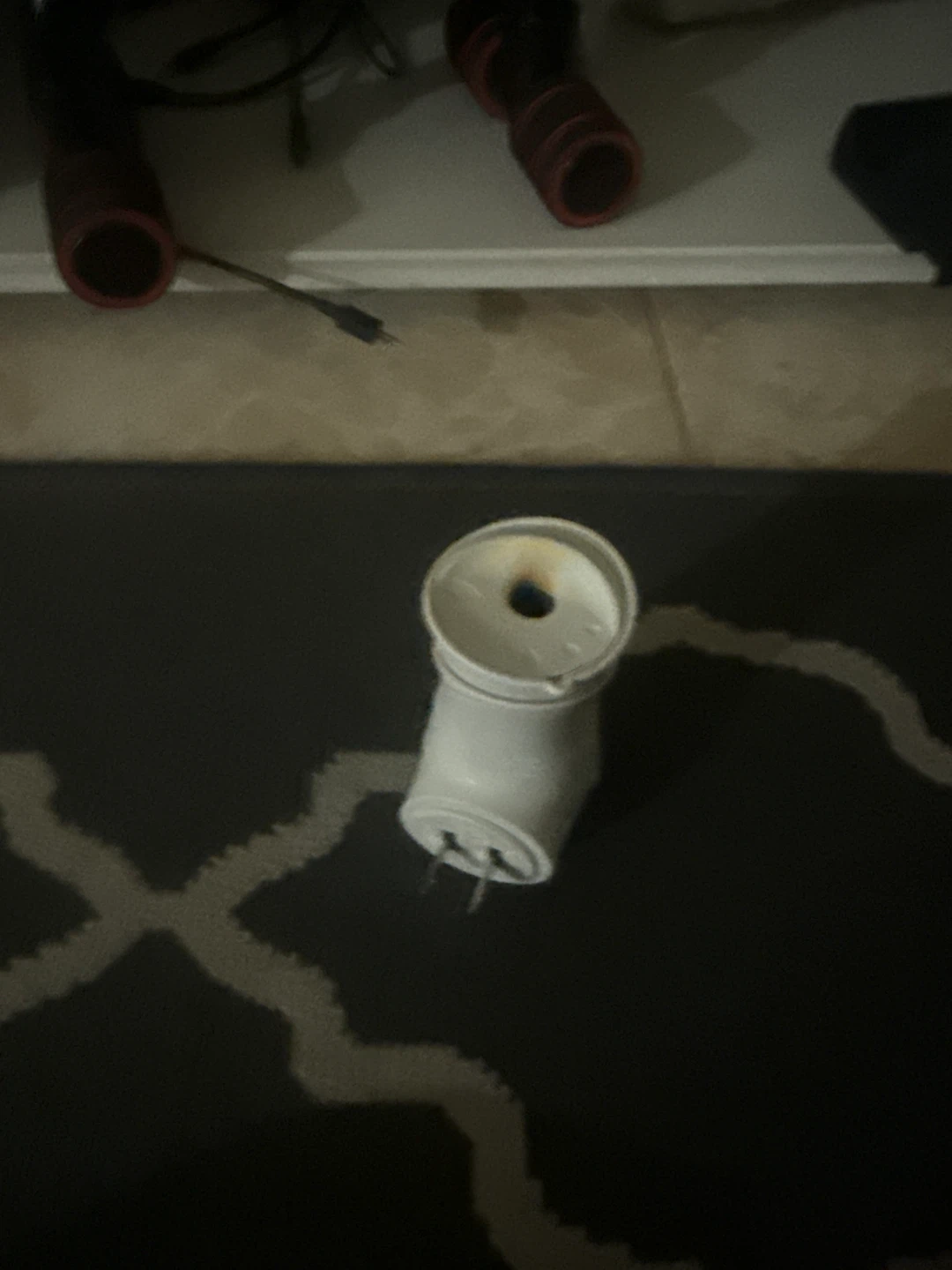 White power adapter/converter with prongs