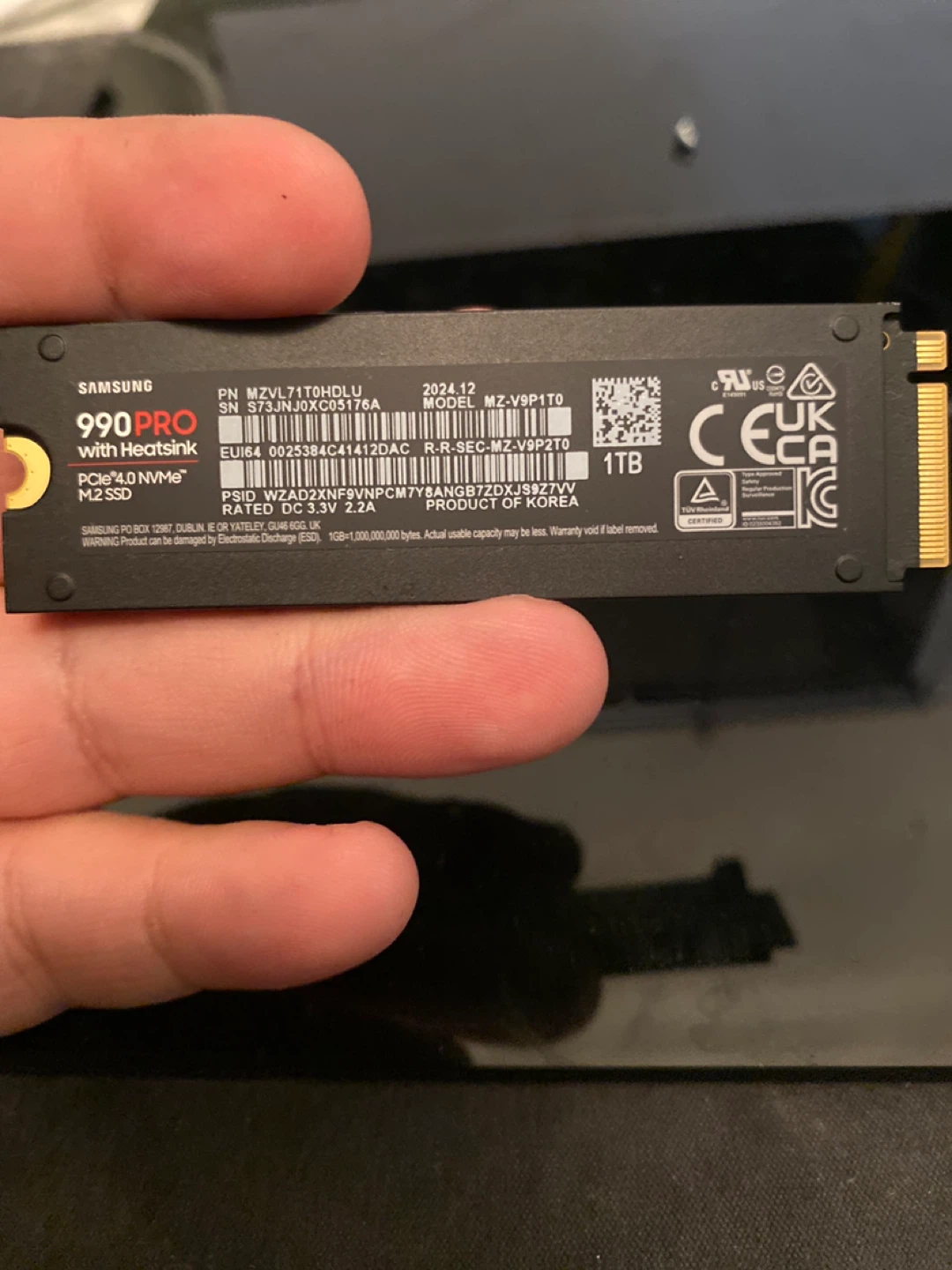 Samsung 990pro 1tb with heat sink - photo 2