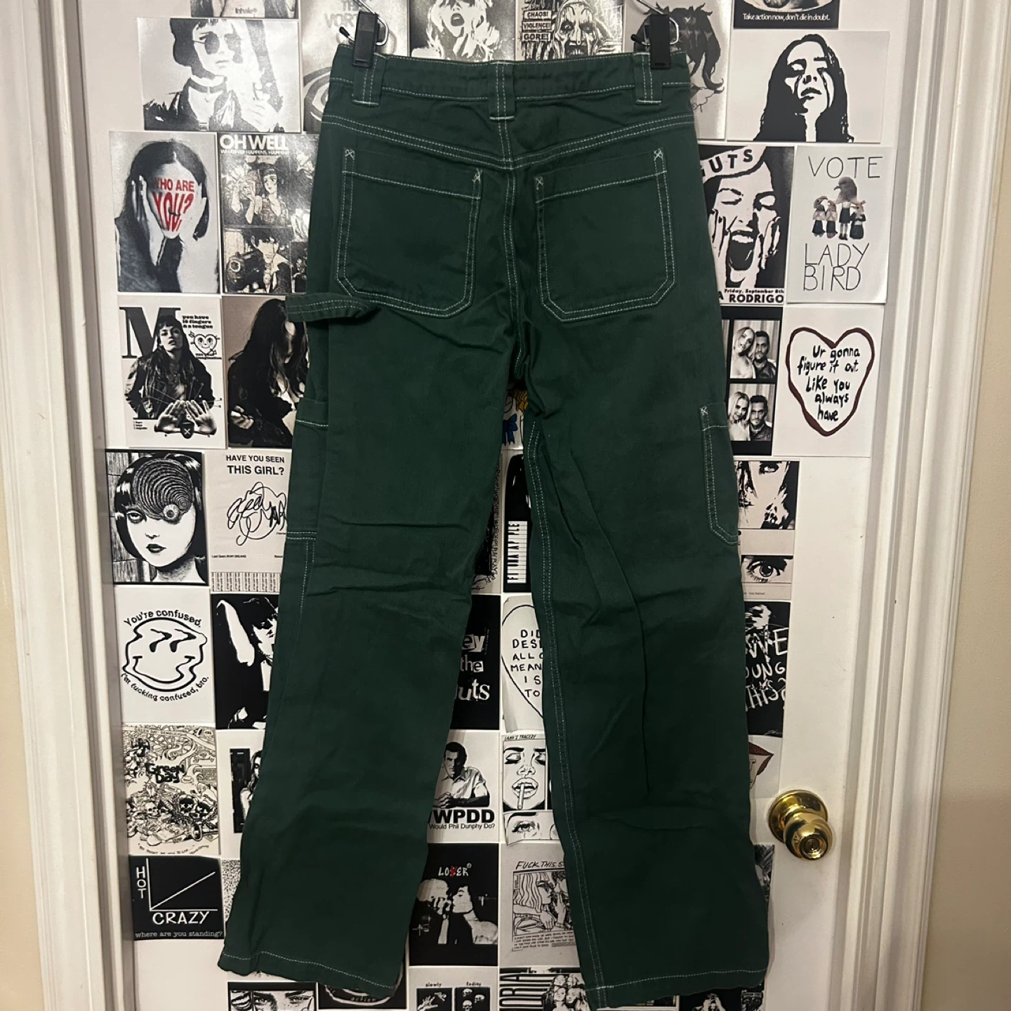 Garage Dark Green Dani Carpenter Pants - photo 2