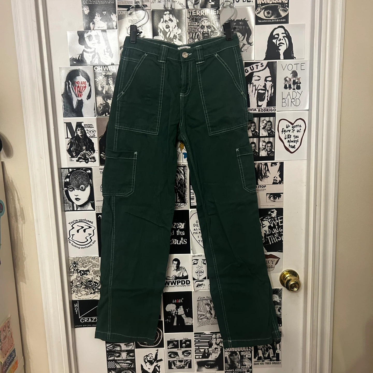 Garage Dark Green Dani Carpenter Pants
