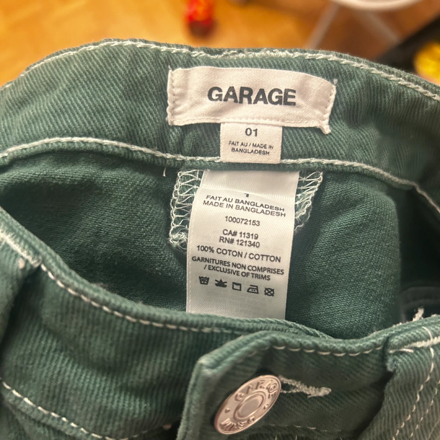 Garage Dark Green Dani Carpenter Pants - photo 3