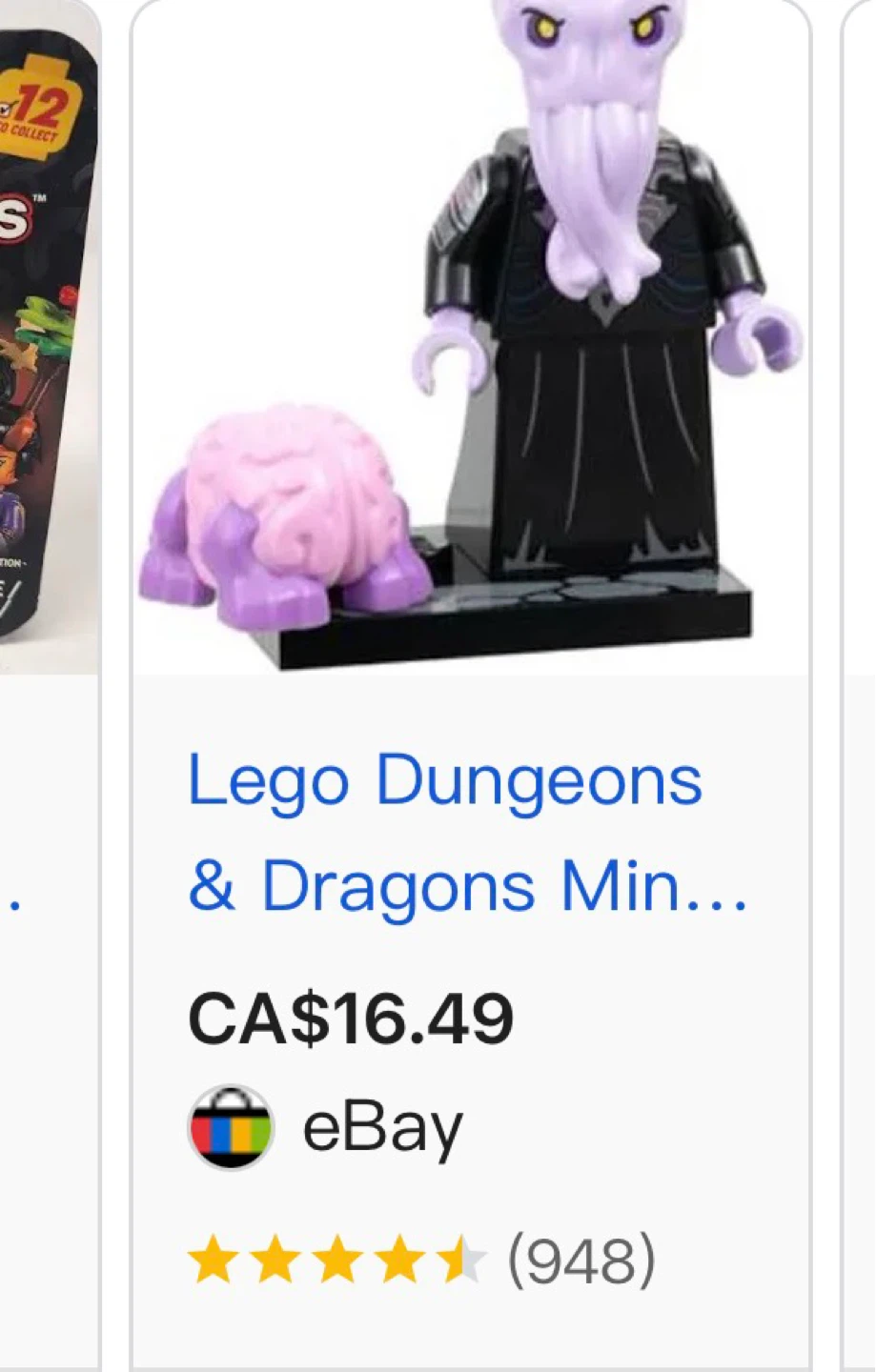 LEGO Dungeons & Dragons Minifigure mindflayer - photo 3