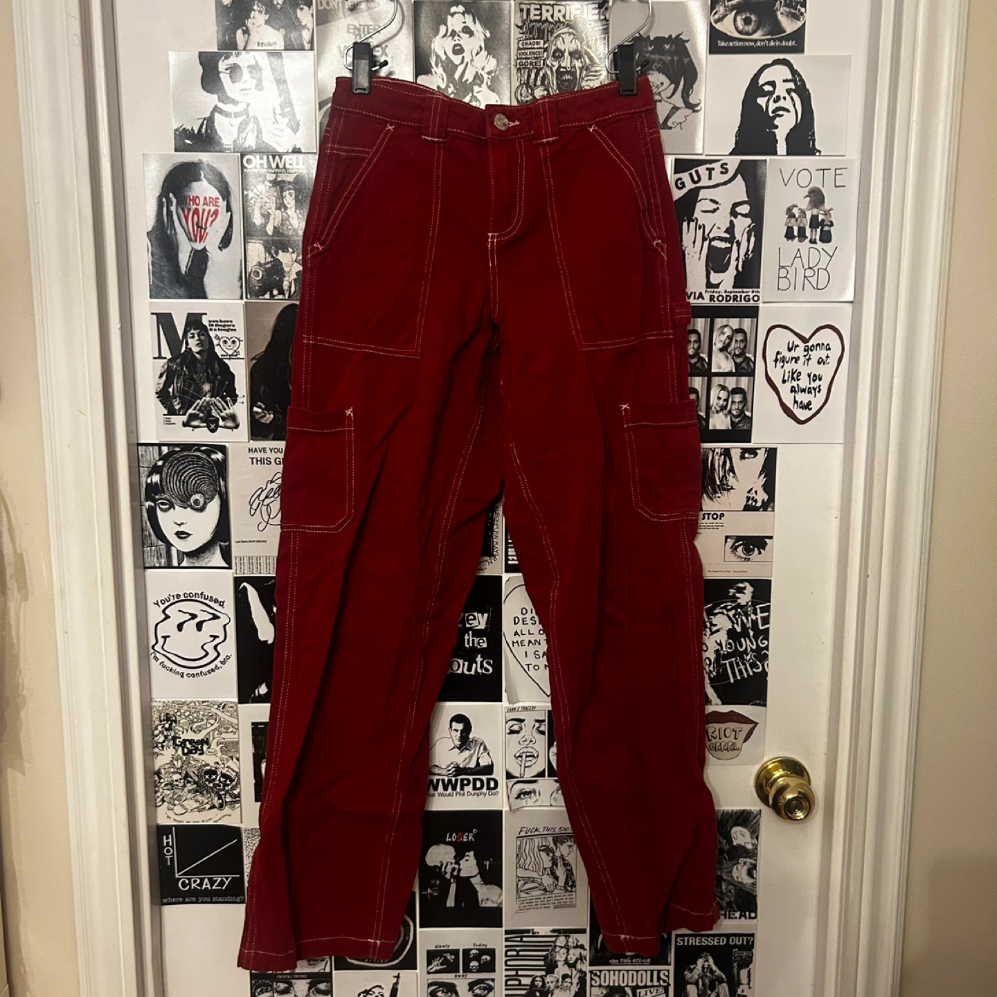 Garage Red Dani Carpenter Pants