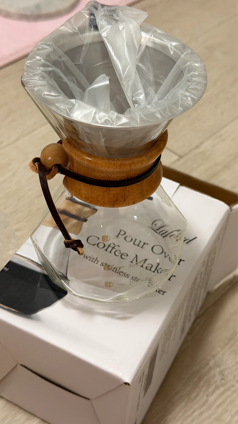 Pour Over Coffee Maker with Stainless Steel Filter - photo 3