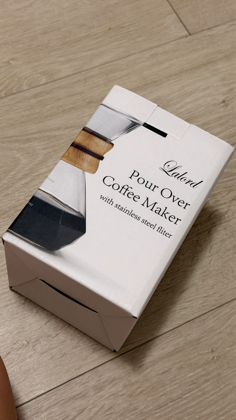 Pour Over Coffee Maker with Stainless Steel Filter